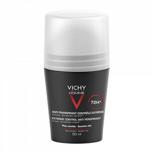 Vichy Homme 72HR Anti-Perspirant Deodorant Extreme Control - Αποσμητικό Κατά Της Έντονης Εφίδρωσης 50ml