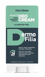 Frezyderm Dermofilia Adult Αποσμητικό 24h σε Κρέμα Χωρίς Αλουμίνιο 40ml