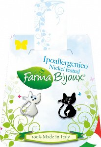 Farma Bijoux, Υποαλλεργικά Σκουλαρίκια Swarovski, Γατούλες