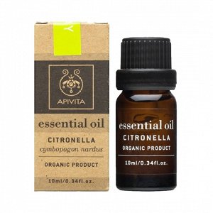 Apivita Citronella Essential Oil Αιθέριο έλαιο Σιτρονέλλας 10ml