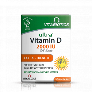 Vitabiotics Ultra Vitamin D 2000 IU D3 50mg 96 ταμπλέτες