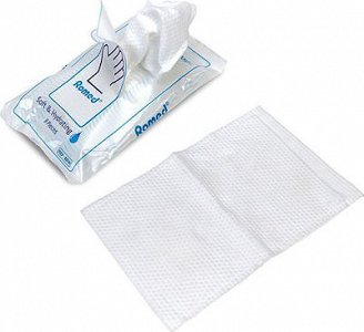 Romed Soft & Hydrating Γάντια Πλυσίματος Ασθενών 8τμχ