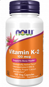 Now Foods Vitamin K-2 100mcg 100 φυτικές κάψουλες