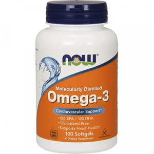 Now Foods Molecularly Distilled Omega 3 Ιχθυέλαιο 100 μαλακές κάψουλες