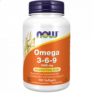 Now Foods Omega 3 6 9 Essential Fatty Acids 100 μαλακές κάψουλες