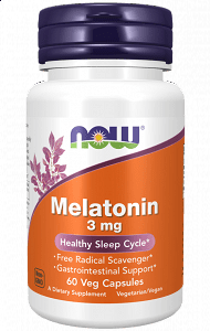 Now Foods Melatonin 3 mg Συμπλήρωμα για τον Ύπνο 60 κάψουλες