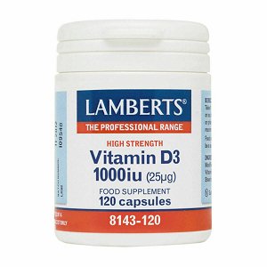 Lamberts Vitamin D3 1000iu 120 κάψουλες