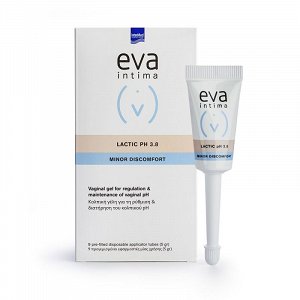 Intermed Eva Intima Minor Discomfort Lactic pH 3.8 Gel για την Ευαίσθητη Περιοχή με Χαμομήλι και Αλόη 9 x 5ml