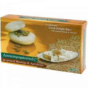 Anemos Λουκούμια Χίου μαστίχα & Αμύγδαλο σε χαρτινο κουτί 200g