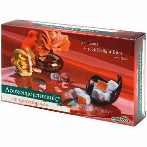 Anemos Λουκούμια Χίου Τριαντάφυλλο σε χαρτινο κουτί 200g