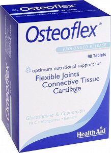 Health Aid Osteoflex - Διατροφική Υποστήριξη των Αρθρώσεων με Γλυκοζαμίνη & Χονδροιτίνη, Blister 90Tabs