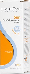 Target Pharma Hydrovit Sun Cream Αντηλιακή Κρέμα Προσώπου SPF50 50ml