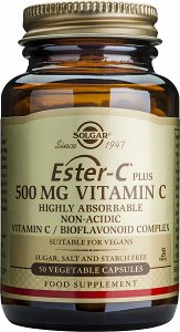 Solgar Ester-C Plus 500mg 100 φυτικές κάψουλες