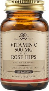 Solgar Vitamin C with Rose Hips 500mg 100 ταμπλέτες