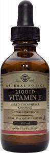 Solgar Natural Liquid Vitamin E Mixed Tocopherol Complex with Wheat Germ Oil 2000iu 59.2ml