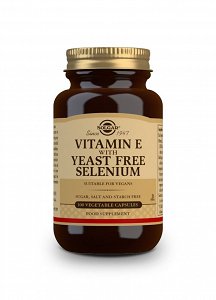 Solgar Vitamin E With Yeast Free Selenium Βιταμίνη για Αντιοξειδωτικό 100 κάψουλες