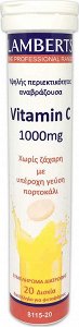 Lamberts Vitamin C 1000mg 20 αναβράζοντα δισκία