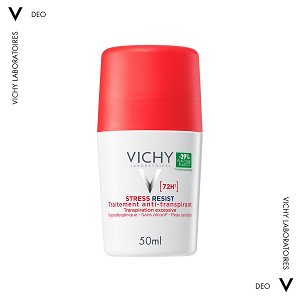 Vichy Stress Resist Anti-perspirant Treatment για Υπερβολική Εφίδρωση Αποσμητικό 72h σε Roll-On 50ml
