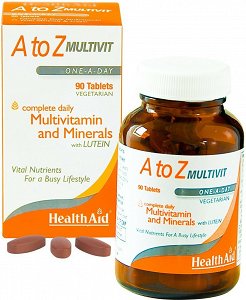 Health Aid A to Z Multivit 90 ταμπλέτες