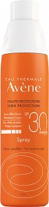Avene Eau Thermale Spray Αδιάβροχη Αντηλιακή Λοσιόν για το Σώμα SPF30 σε Spray 200ml