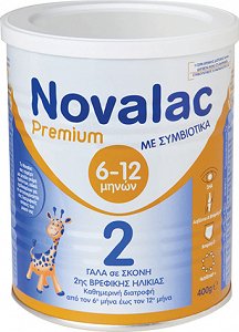Novalac Γάλα σε Σκόνη Premium 2 6m+ 400gr