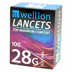 Wellion 28G βελόνες για μετρητές 100τεμ