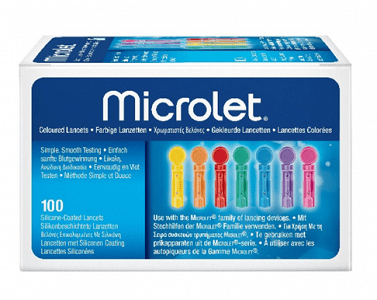 Bayer Microlet Colored Σκαρφιστήρες 100τμχ