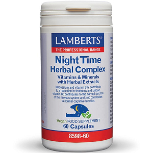 Lamberts Night Time Herbal Complex Συμπλήρωμα για το Άγχος & τον Ύπνο 60 κάψουλες
