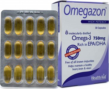 Health Aid Omegazon Omega-3 750mg 30 μαλακές κάψουλες