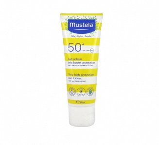 Mustela Αδιάβροχο Παιδικό Αντηλιακό Γαλάκτωμα για Πρόσωπο & Σώμα SPF50+ 40ml