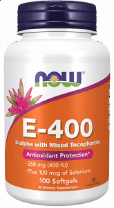 Now Foods Vitamin E-400iu Selenium 100 μαλακές κάψουλες