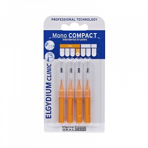 Elgydium Μεσοδόντια Βουρτσάκια Mono Compact Orange 0.6
