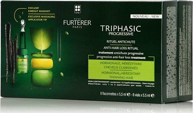 Rene Furterer Triphasic Αμπούλες Μαλλιών κατά της Τριχόπτωσης 8x5.5ml