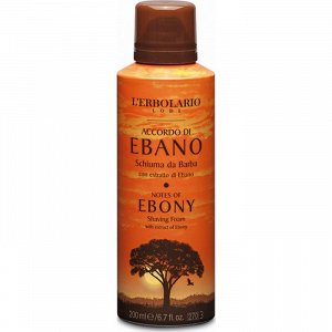 L' Erbolario Notes Of Ebony Αφρός Ξυρίσματος για Ευαίσθητες Επιδερμίδες 200ml