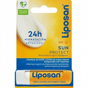 Liposan Sun Protect Spf50 Lip Balm Προστατευτικό Βάλσαμο Χειλιών 24ωρη Ενυδάτωση & Υψηλή Αντηλιακή Προστασία 4.8g