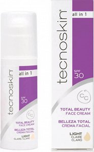 Tecnoskin All In One CC Light Κρέμα Προσώπου Ημέρας με SPF30 για Κανονικές Επιδερμίδες κατά των Ατελειών 50ml