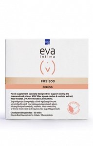 Eva Intima Pms SOS Period Συμπλήρωμα Διατροφής για την Υποστήριξη Κατά την Προεμμηνορρυσιακή Φάση 30sticks