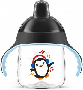 Philips Εκπαιδευτικό Μπιμπερό με Λαβές Avent 18m+ Penguin Dancing 260ml