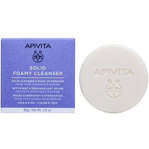 Apivita Solid Foamy Μπάρα Σαπουνιού Καθαρισμού Προσώπου & Ματιών 80gr