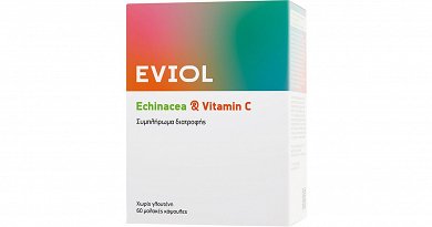 Eviol Echinacea & Vitamin C Συμπλήρωμα για την Ενίσχυση του Ανοσοποιητικού 60 μαλακές κάψουλες
