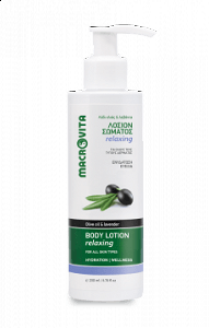Macrovita Λοσιόν σώματος relaxing με λάδι ελιάς & λεβάντα 200ml
