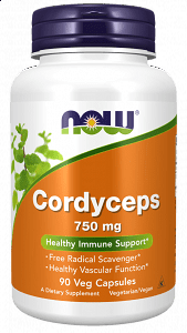 Now Foods Cordyceps Organic 750mg 90 φυτικές κάψουλες