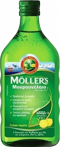 Moller's Cod Liver Oil Μουρουνέλαιο Κατάλληλο για Παιδιά 250ml Λεμόνι