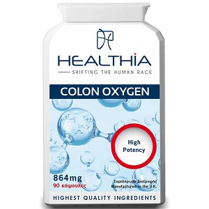 Healthia Colon Oxygen με Προβιοτικά και Πρεβιοτικά 864mg 90 κάψουλες