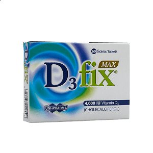 Uni-Pharma D3 Fix Max 4000iu 60 ταμπλέτες