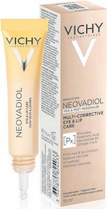 Vichy Neovadiol Multi-Corrective Αντιγηραντική & Συσφικτική Κρέμα Ματιών & Χειλιών με Υαλουρονικό Οξύ για Ευαίσθητες Επιδερμίδες 15ml