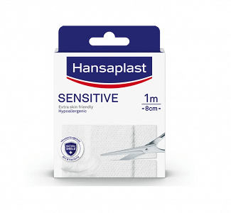Hansaplast Αυτοκόλλητο Επίθεμα Sensitive 100x8cm 1τμχ