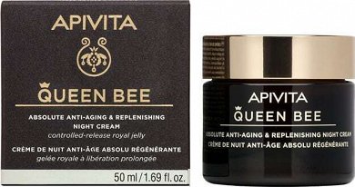 Apivita Queen Bee Night Cream - Κρέμα Νύχτας Ολιστικής Αντιγήρανσης, 50ml