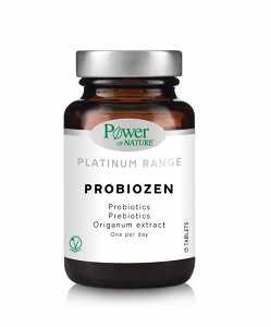 Power Of Nature Platinum Range Probiozen με Προβιοτικά και Πρεβιοτικά 15 ταμπλέτες