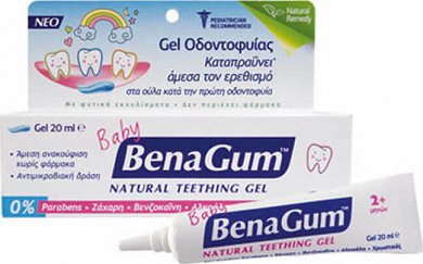 Wellcon Benagum Natural Teething Gel Προϊόν για Ανακούφιση Ούλων 20ml 2m+